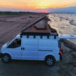 چادر سقفی هارد کیس اطلس چریک (سیمرغ) | Cherik (Simorgh) Atlas Hard Shell Rooftop Tent - با نردبان آهنی
